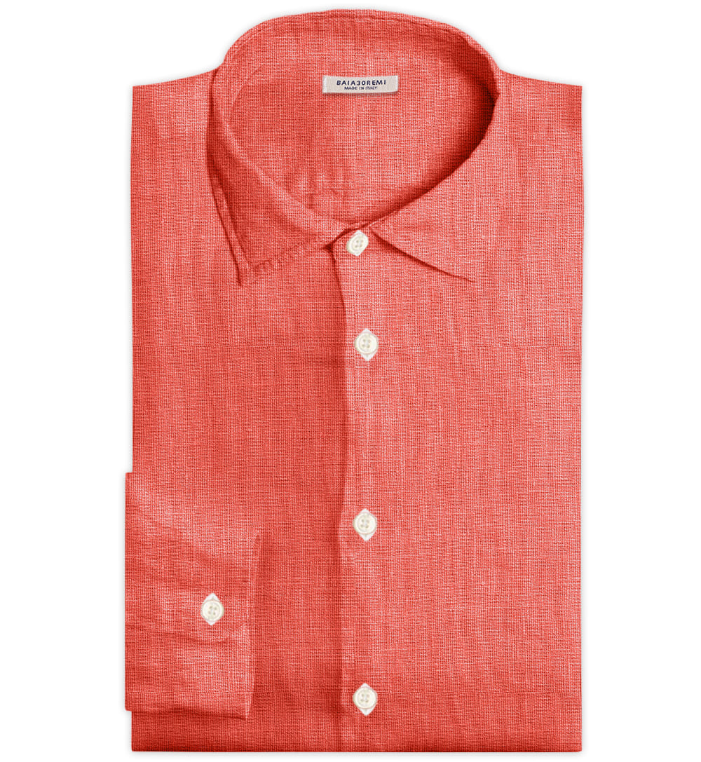 Camicia Paxos corallo